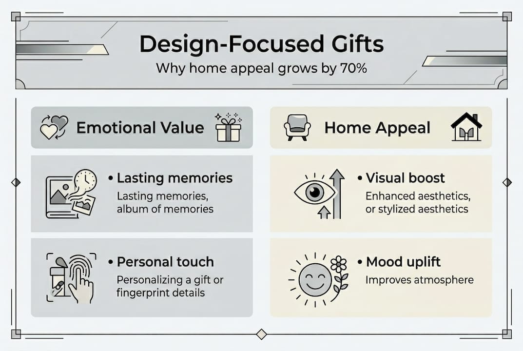 Infographic on design gift impact overview