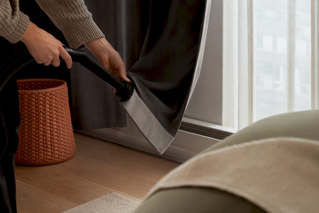 Soft brush cleaning blackout curtain fabric