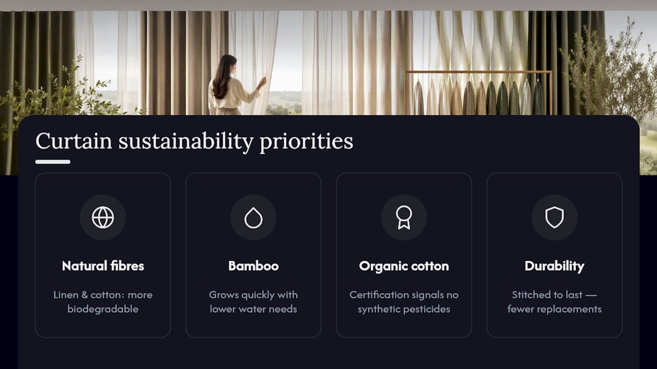 Four sustainable curtain buying considerations