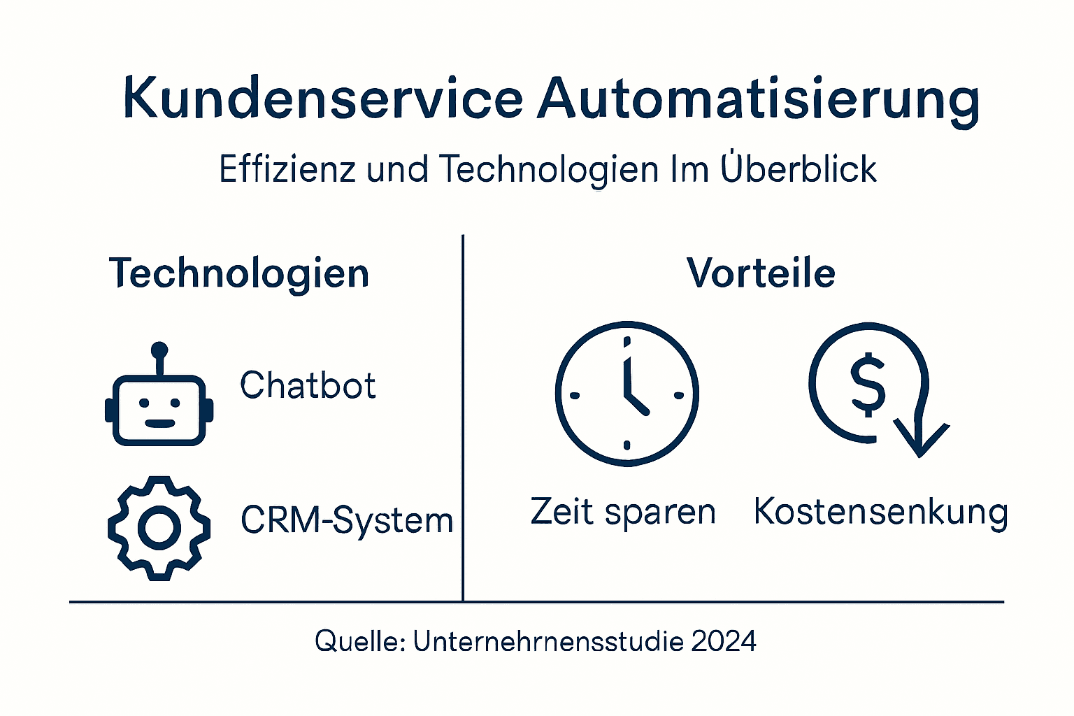 Infografik: Effizienter Kundenservice durch moderne Technologien