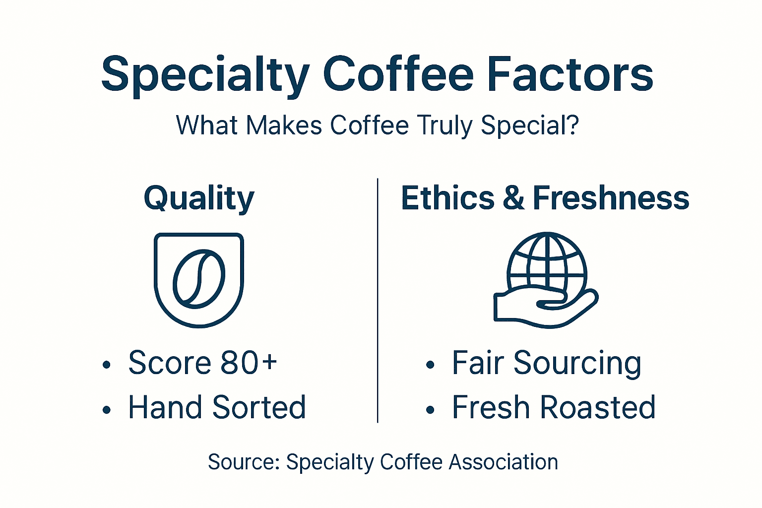Infographic highlights specialty coffee grading factors