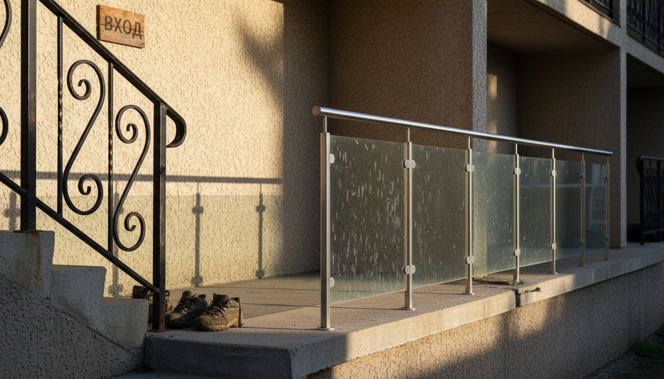 Видове външни парапети за пътеки и алеи