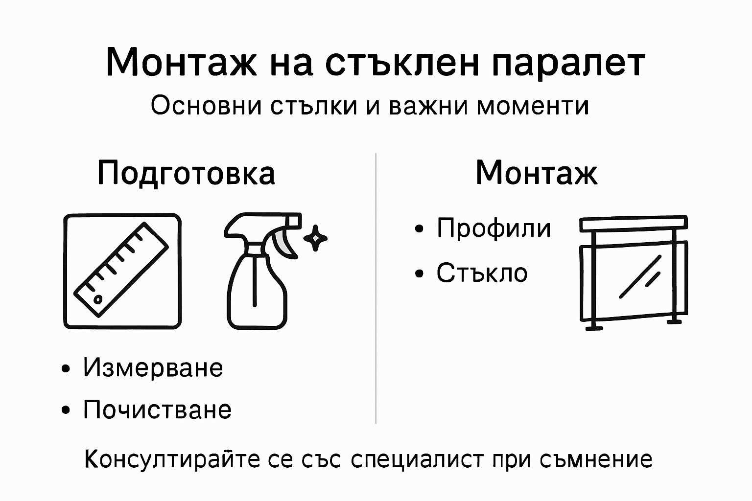 Визуално ръководство: Как протича монтажът на стъклен парапет – стъпка по стъпка