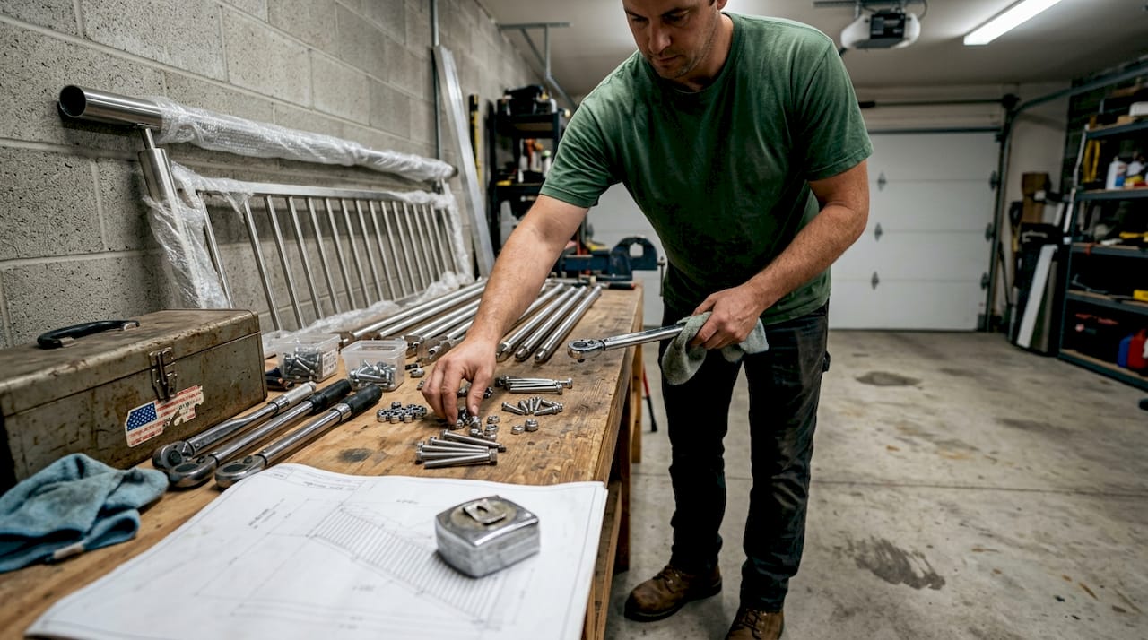 Installer sorting tools for railing renovation