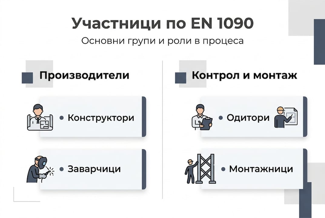Инфографика с участниците, сертифицирани по EN 1090