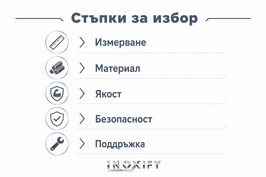 Инфографика: Как да изберем подходящата дебелина за парапета – стъпка по стъпка