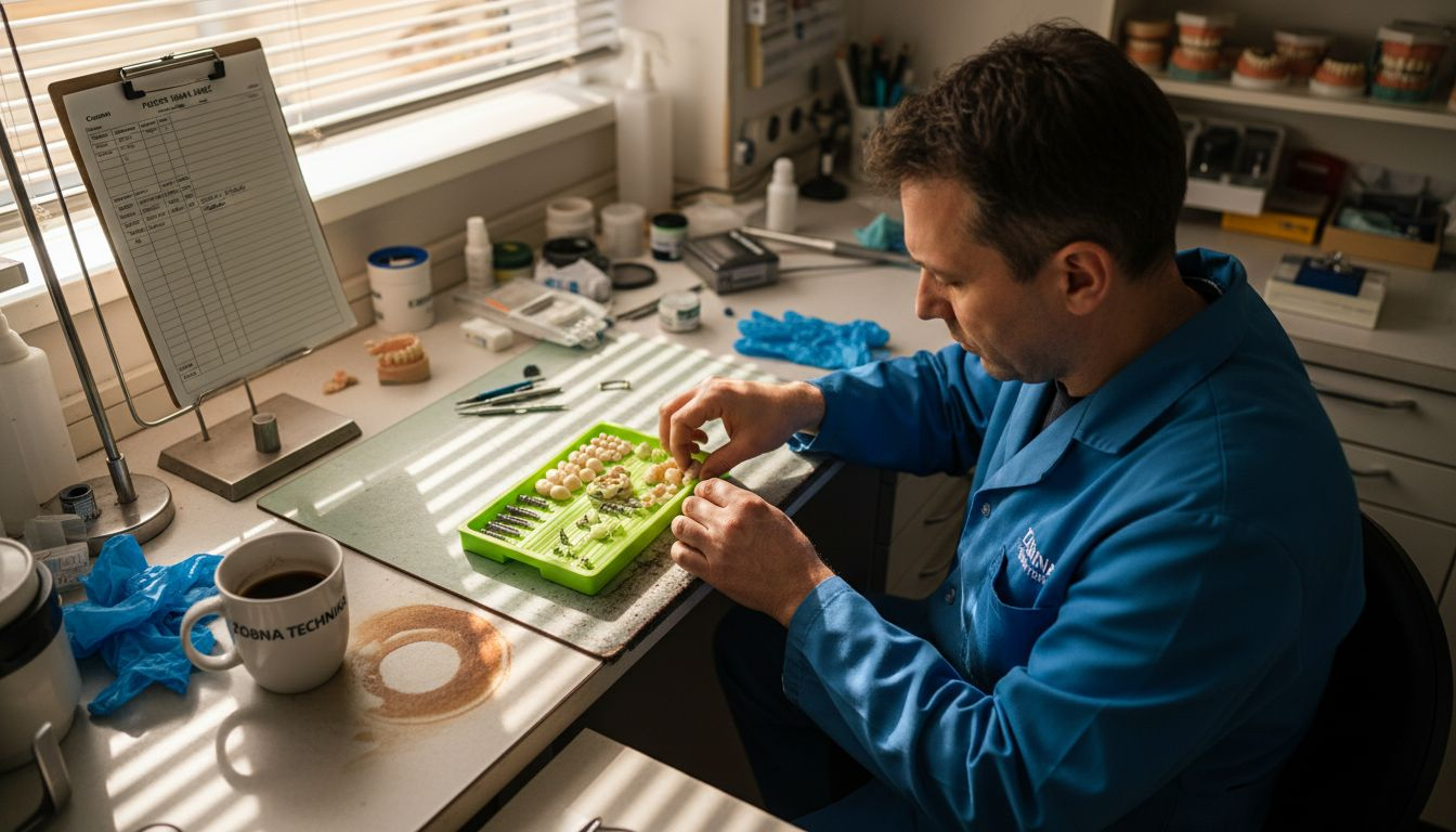 Strokovnjak, ki skrbi za namestitev zobnih vsadkov in izdelavo kron.