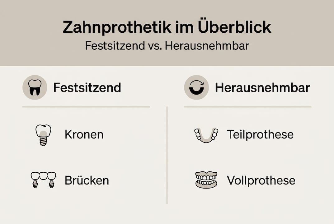 Übersicht: Verschiedene Formen von Zahnersatz und deren Anwendung in der Prothetik