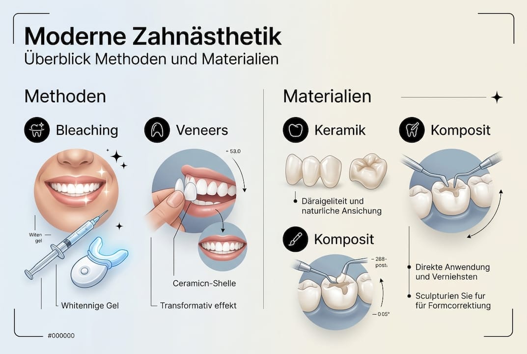 Übersicht moderner Verfahren und Werkstoffe in der ästhetischen Zahnmedizin