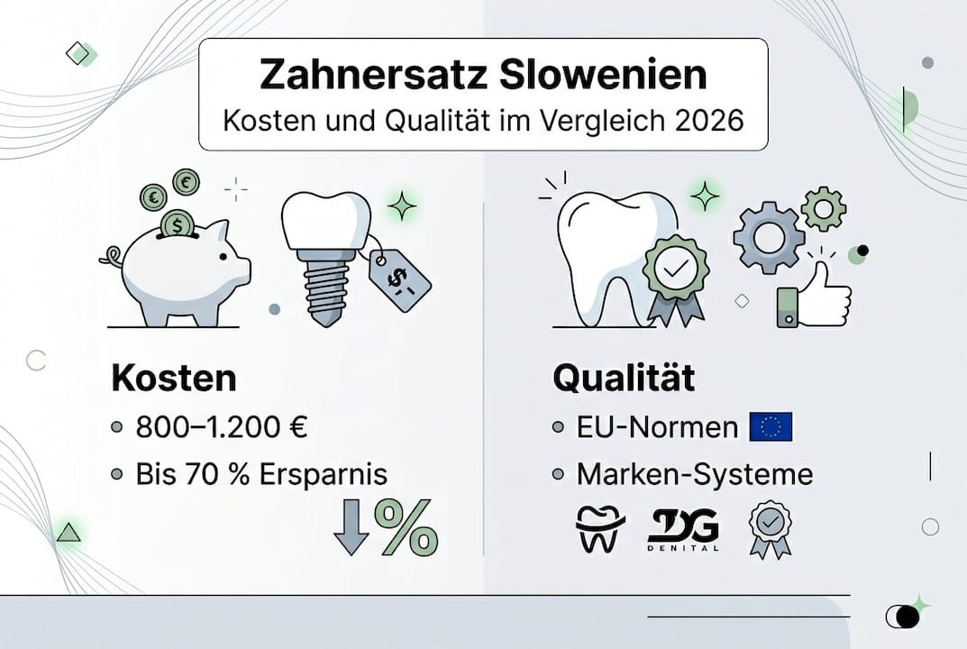 Übersicht: Was kostet hochwertiger Zahnersatz in Slowenien?