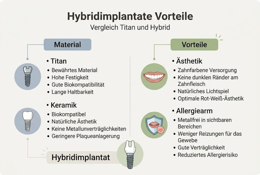 Übersicht: Hybridimplantate und ihre Vorteile auf einen Blick