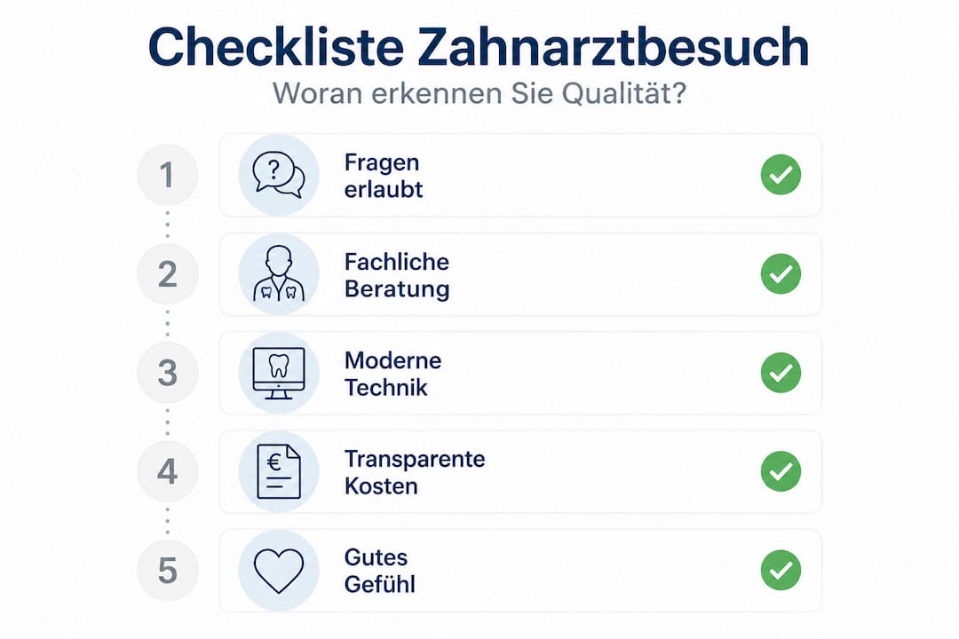 So bewerten Sie Ihren Zahnarztbesuch: Die ultimative Schritt-für-Schritt-Checkliste
