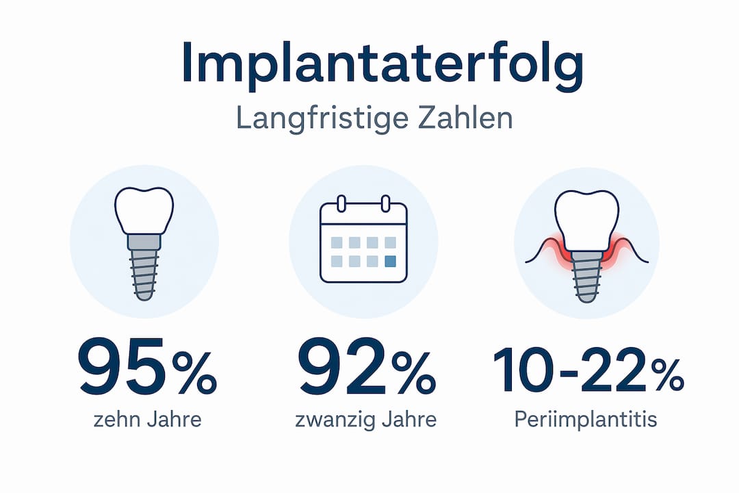 Zahlen und Fakten zum Implantaterfolg auf einen Blick