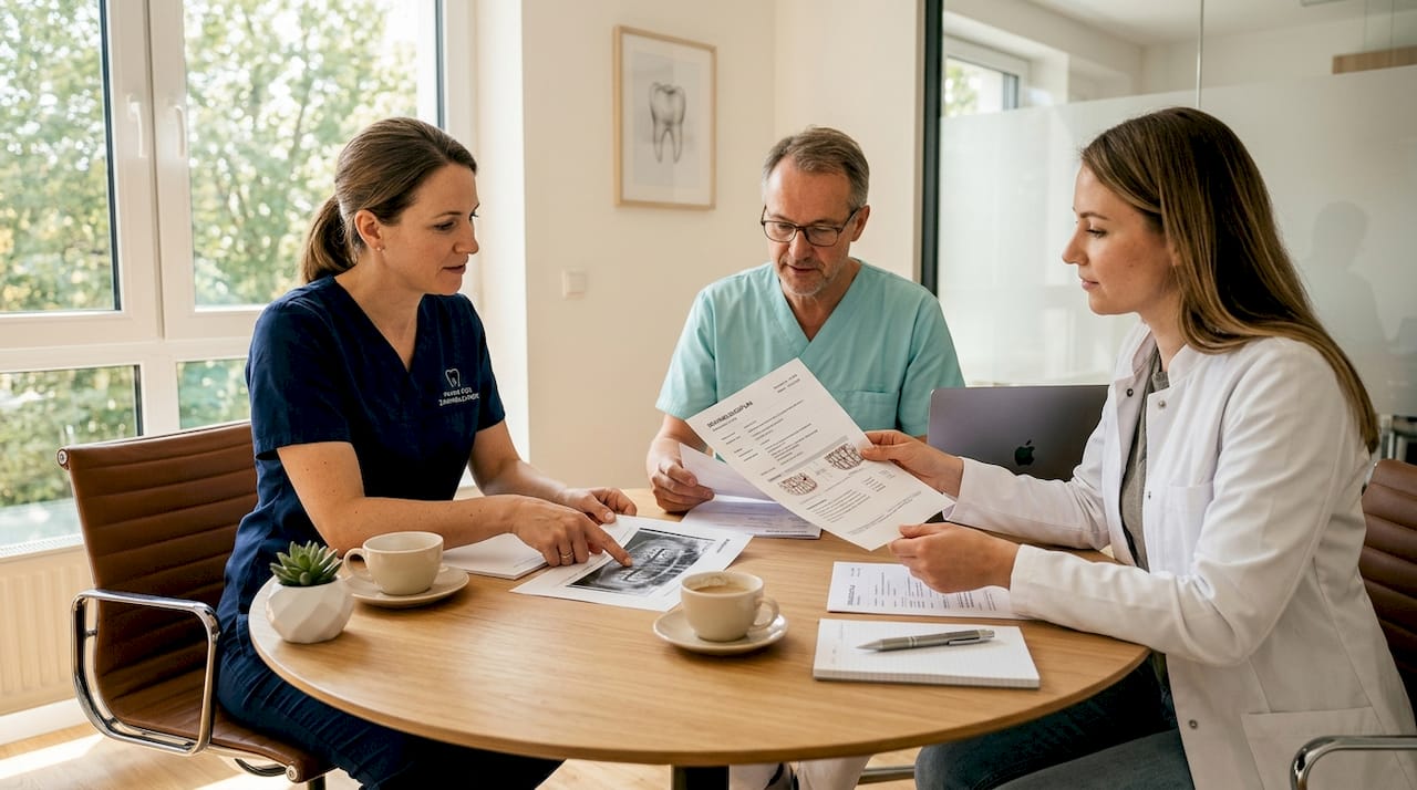 Fachzahnärzte arbeiten Hand in Hand für eine optimale Patientenversorgung.