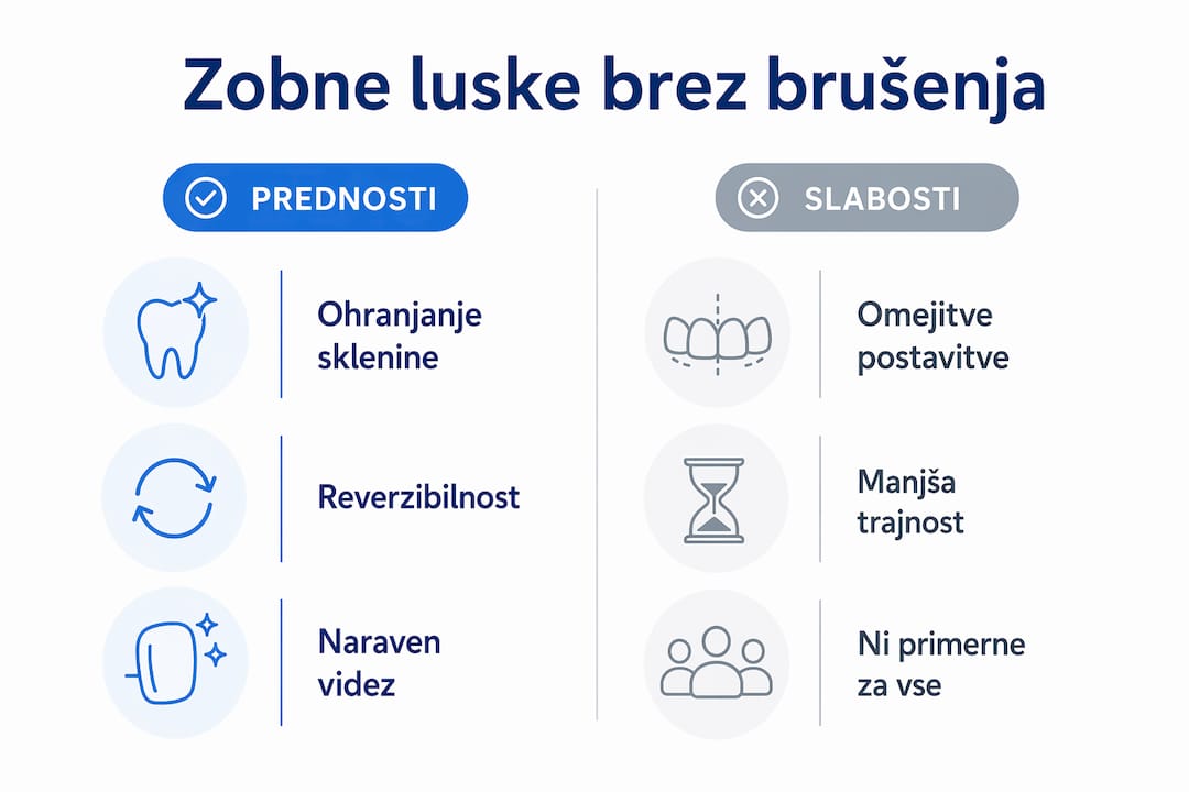 Infografska predstavitev: Kaj prinašajo luske brez brušenja – prednosti in slabosti
