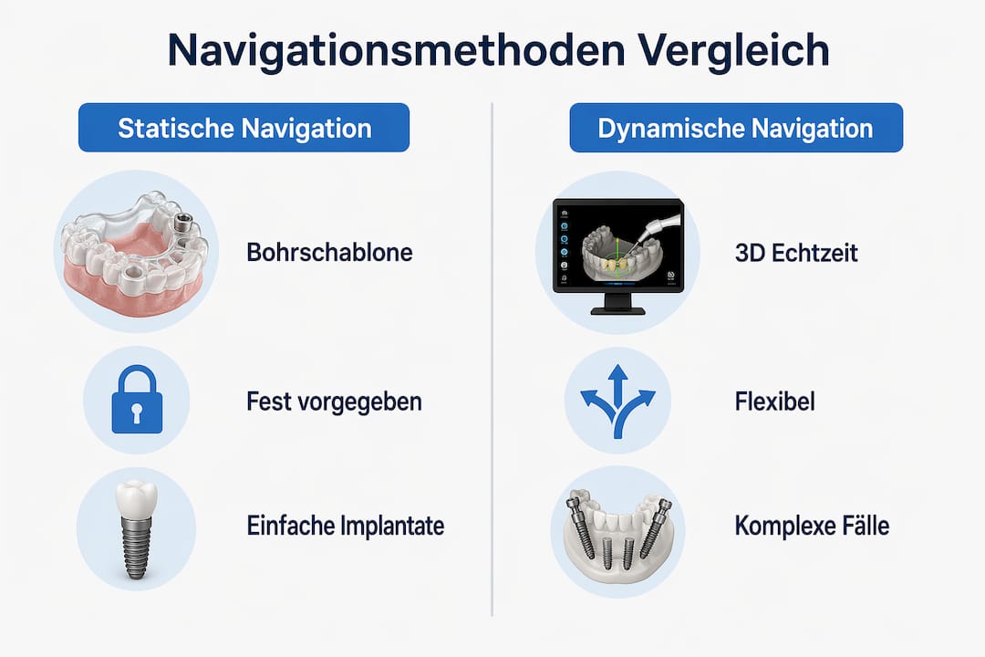 Infografik: Statische vs. Dynamische Navigation im direkten Vergleich