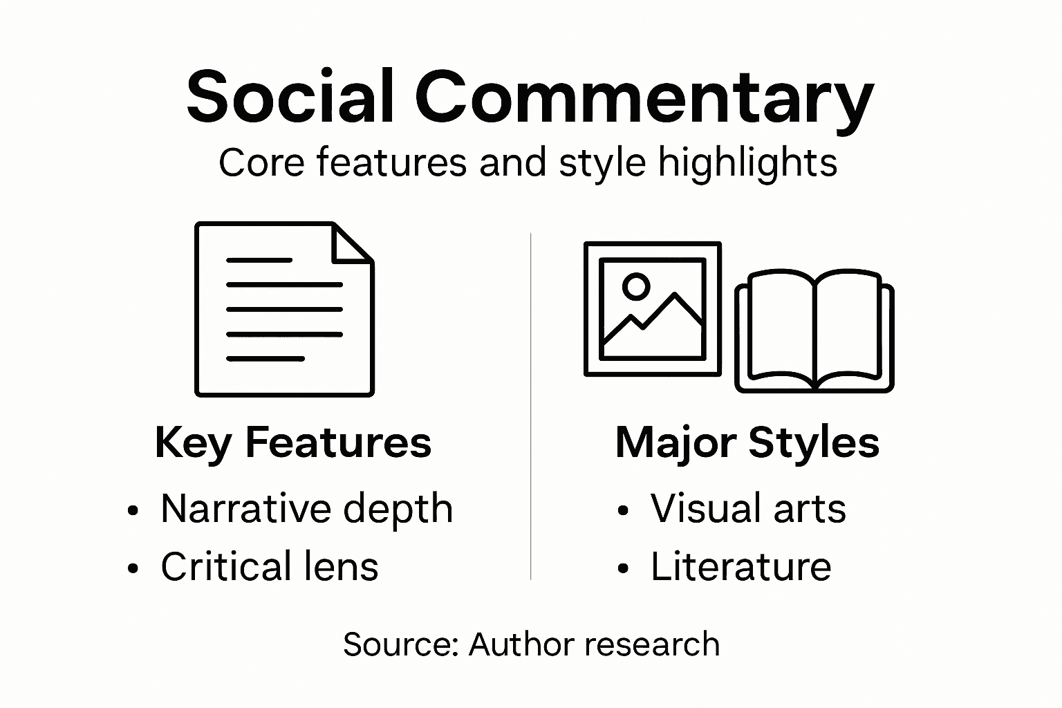 Infographic social commentary features styles
