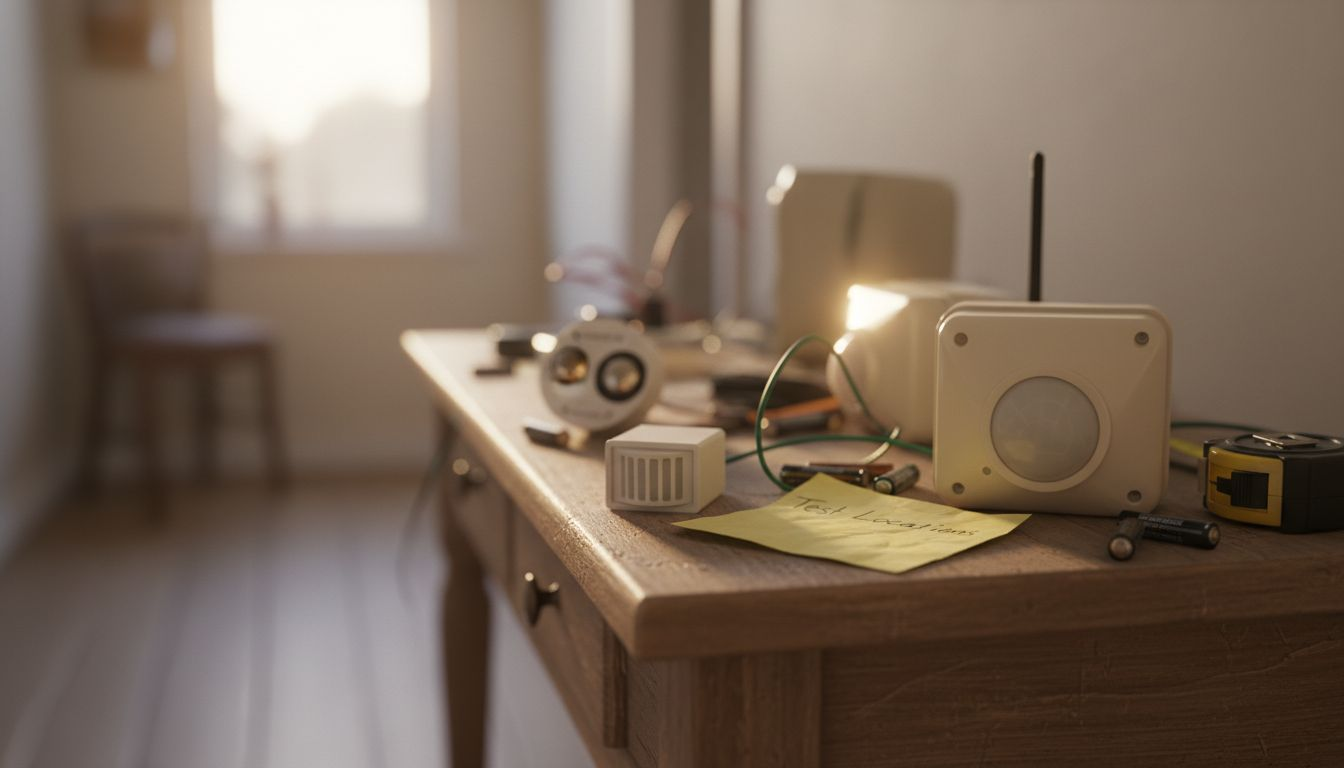 Motion sensors types on cluttered table