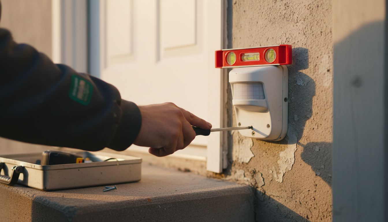 Hands mounting motion sensor light fixture