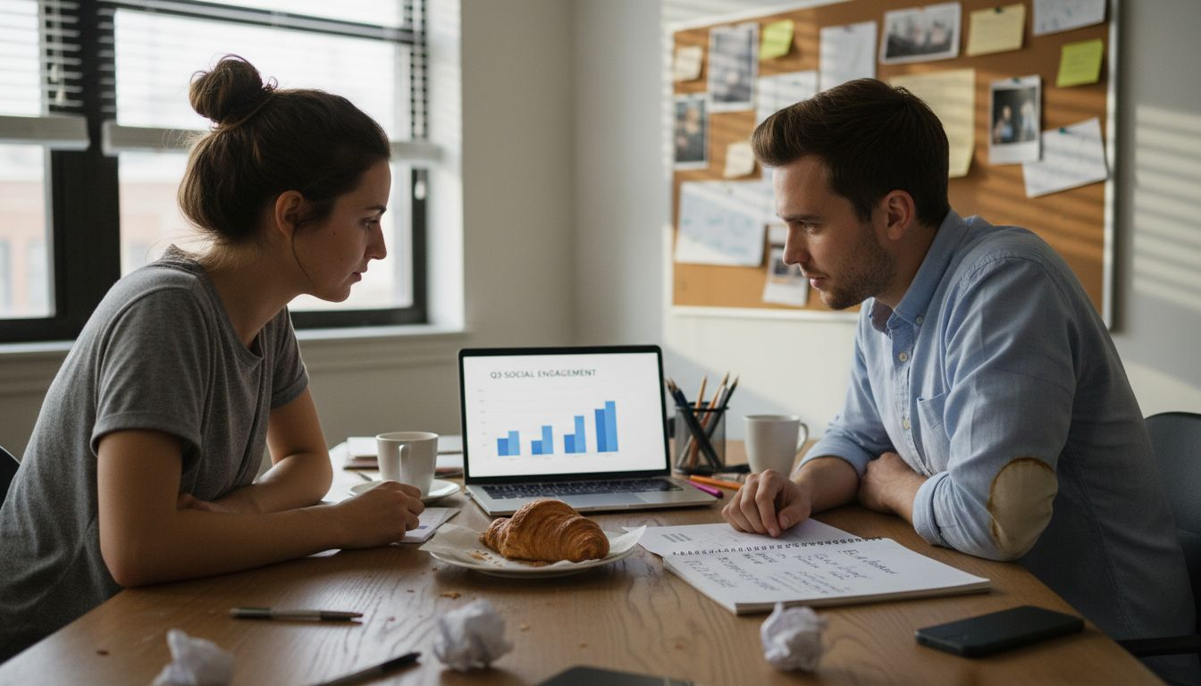 Team collaborating on digital lead generation