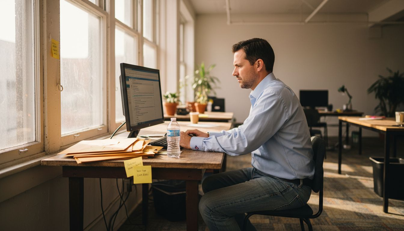Manager viewing local search engine results