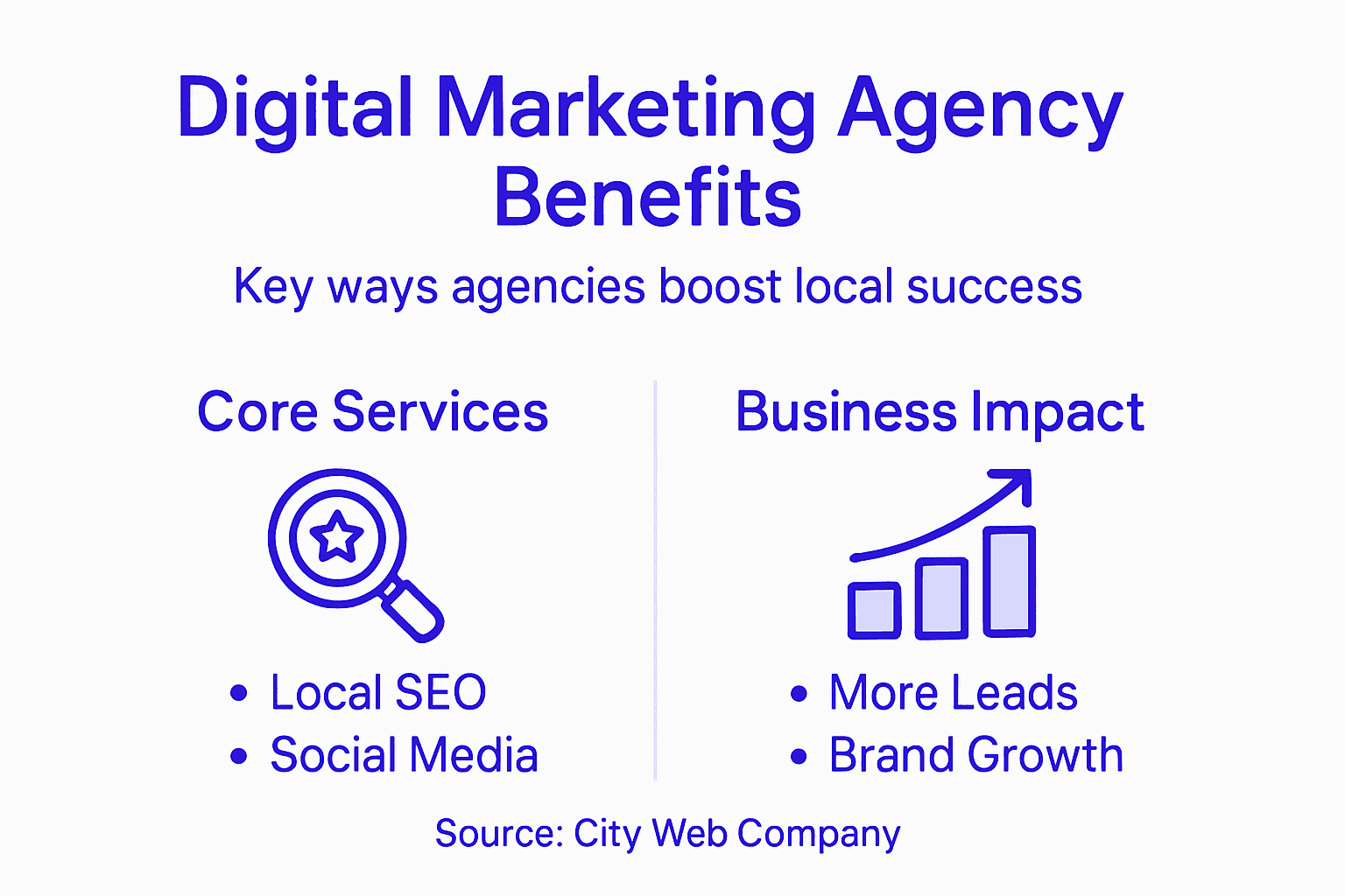 Infographic outlining local agency services and impact