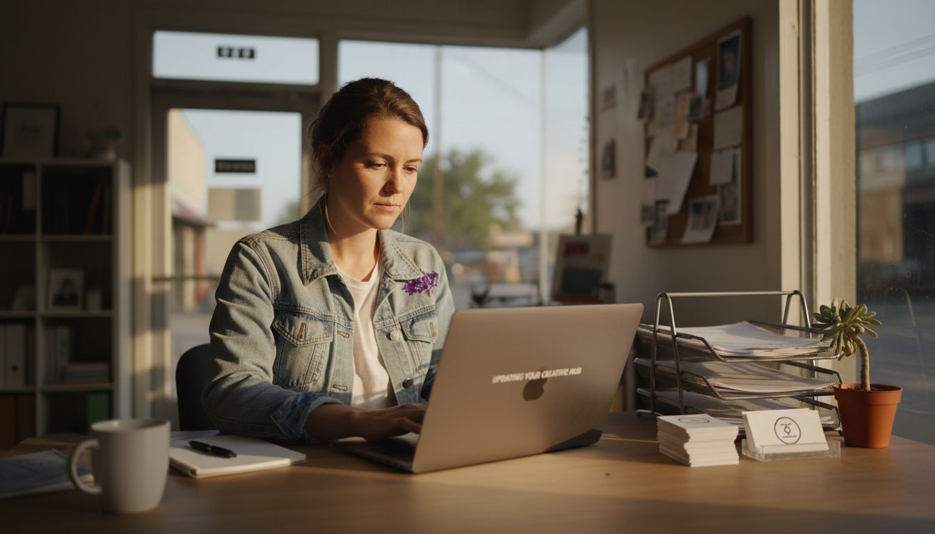 Service business manager optimizing website content