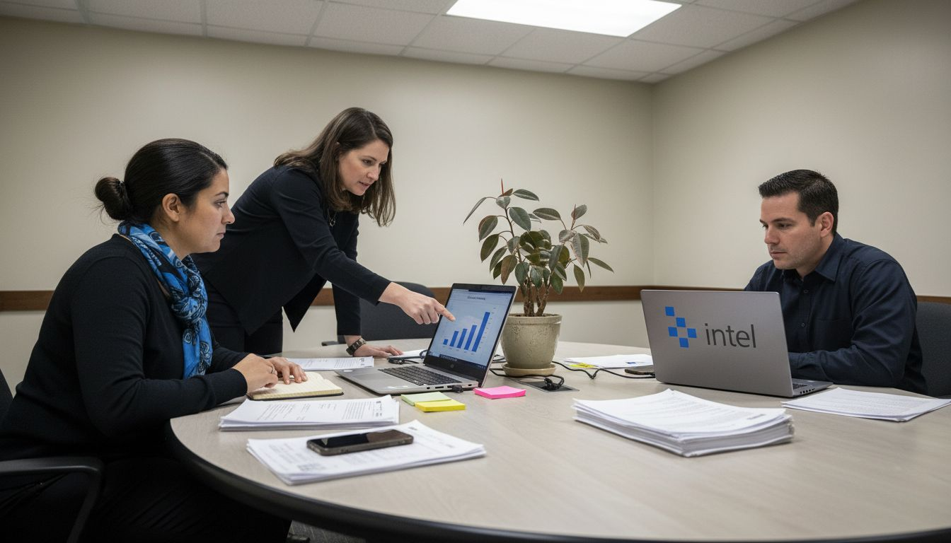 Supervisors reviewing employee activity reports