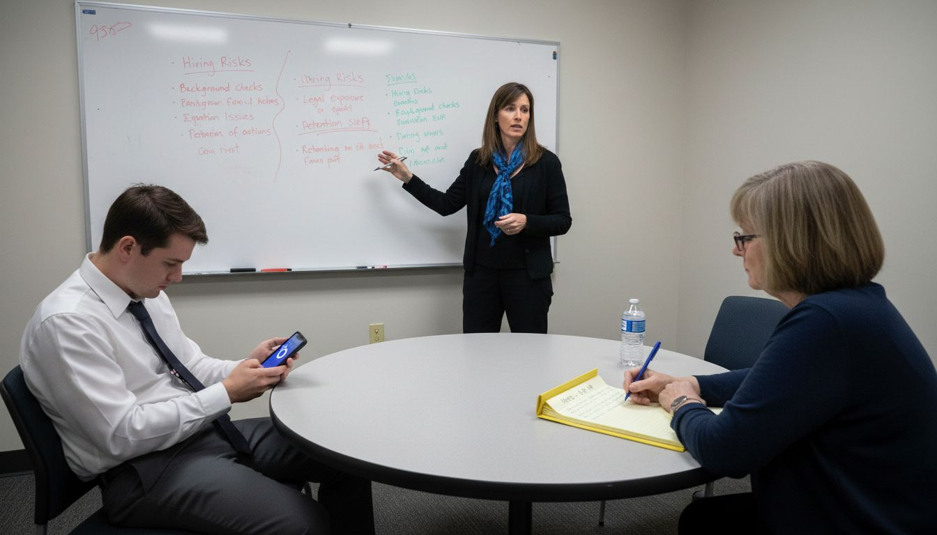 HR team discusses consequences of unclear hiring