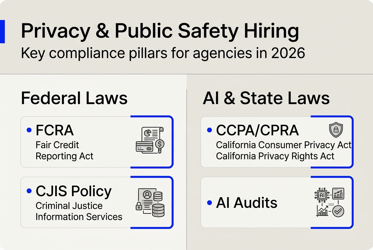 Infographic on privacy laws and AI compliance