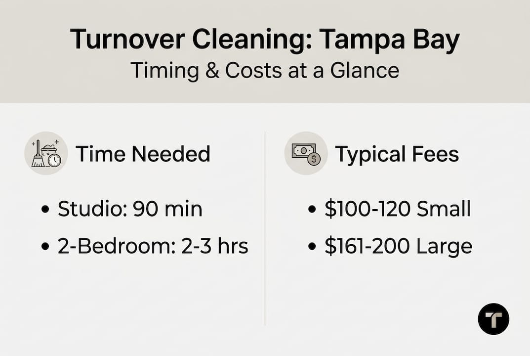 Infographic showing cleaning time and cost comparison