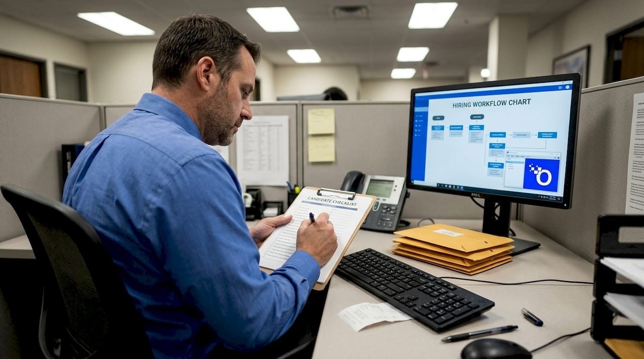 Investigator completes background screening documentation