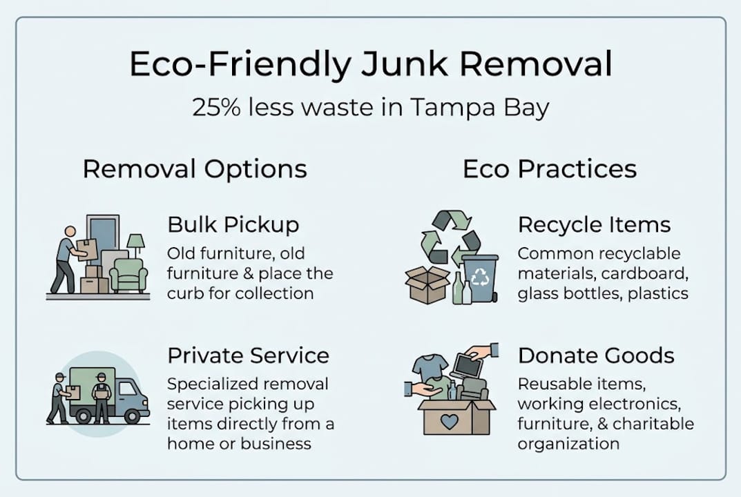 Infographic eco-friendly junk removal practices
