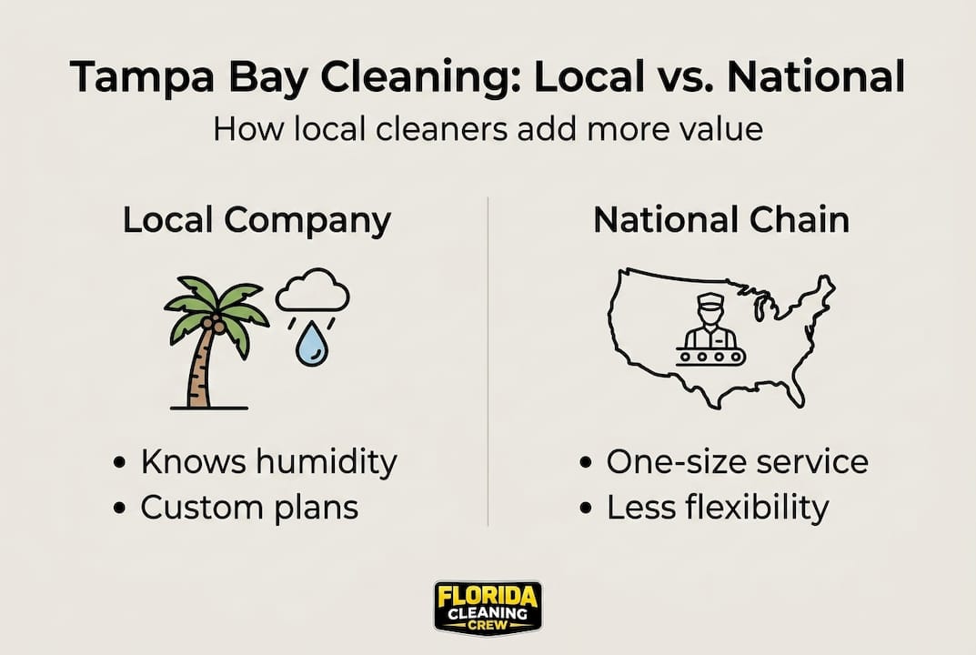 Infographic comparing local and national cleaning companies