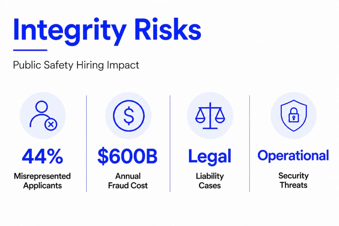 Infographic with candidate integrity risk statistics