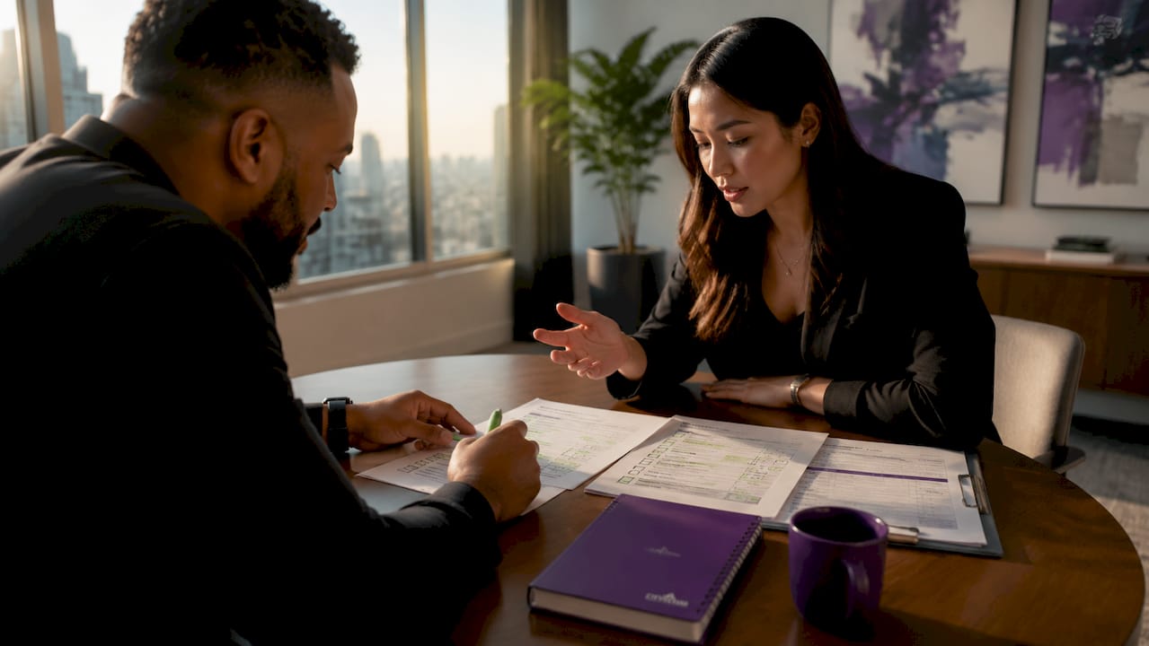 Hands reviewing legal lead qualification forms