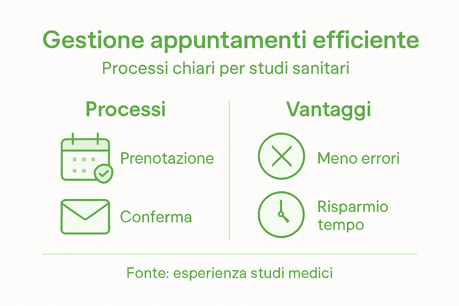 Infografica: come funzionano gli appuntamenti e quali sono i benefici