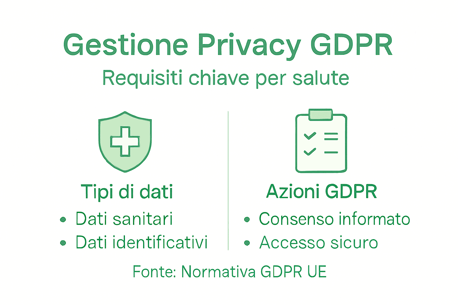 Infografica: i principi essenziali della privacy secondo il GDPR