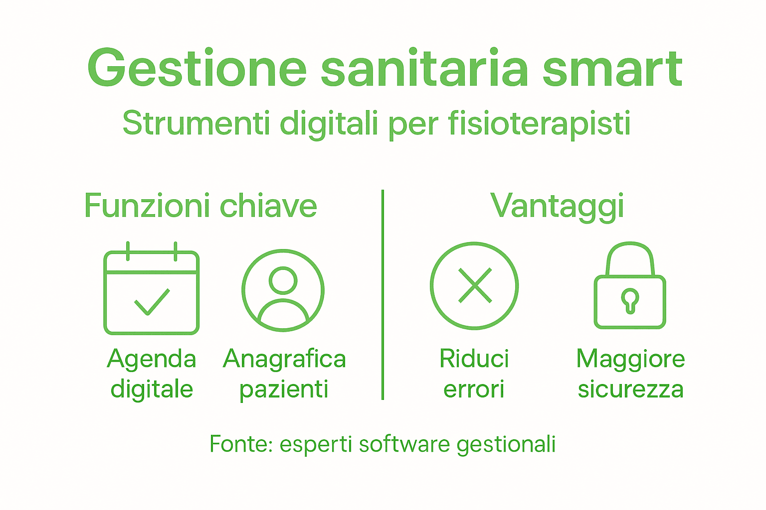 Infografica: come ottimizzare la gestione dello studio per fisioterapisti con il software giusto