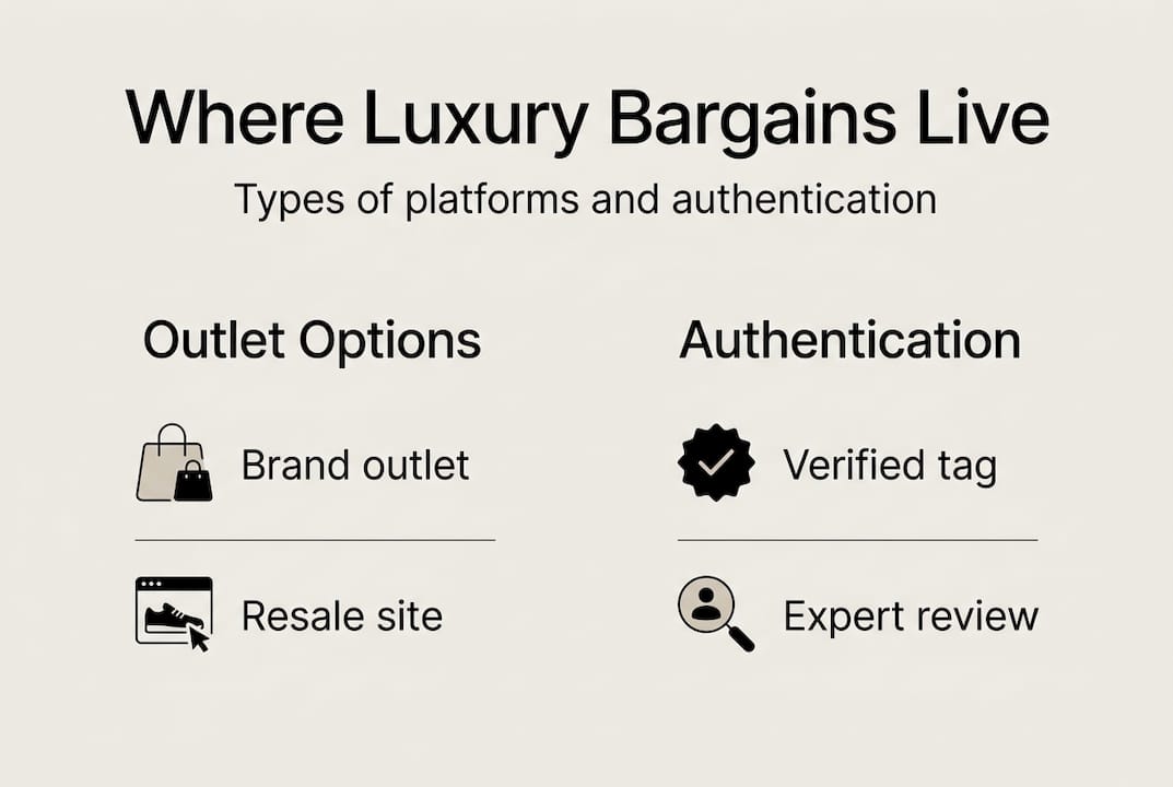 Infographic of luxury fashion platform segments