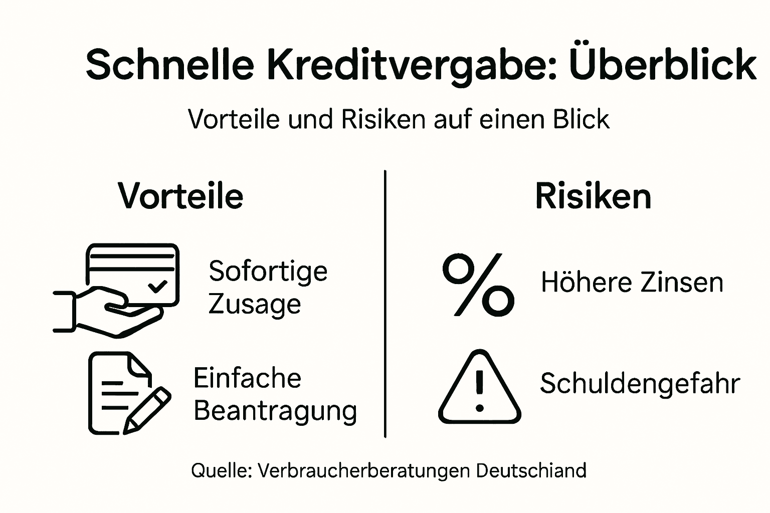 Grafik: Chancen und Risiken bei der Kreditvergabe – Was Sie wissen sollten