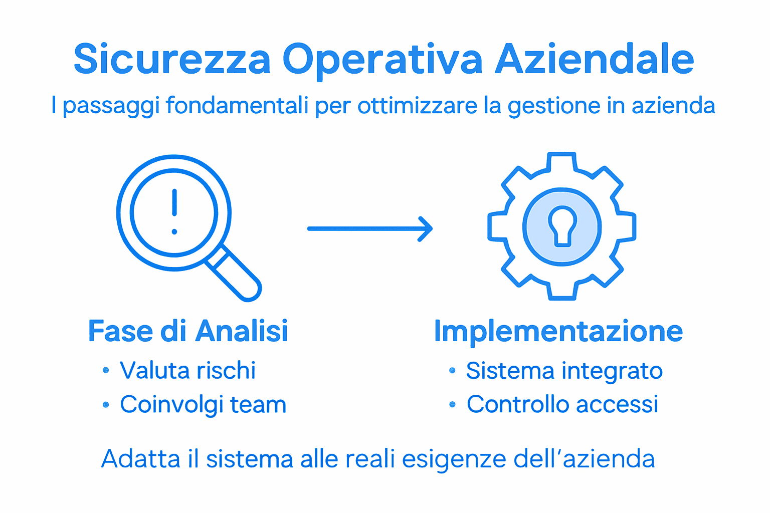 Infografica: tutti i passaggi fondamentali per garantire la sicurezza operativa