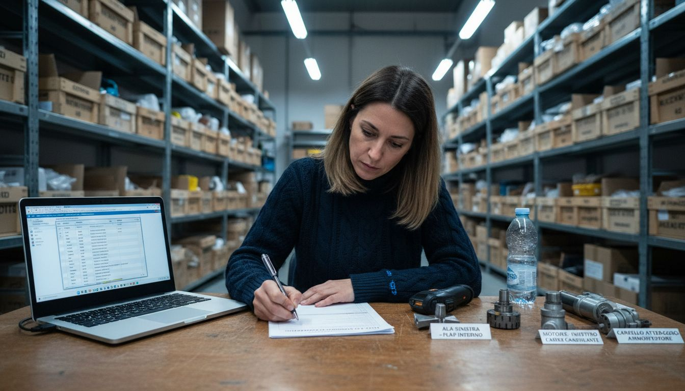 Responsabile della gestione e del monitoraggio delle scorte di materiali aeronautici