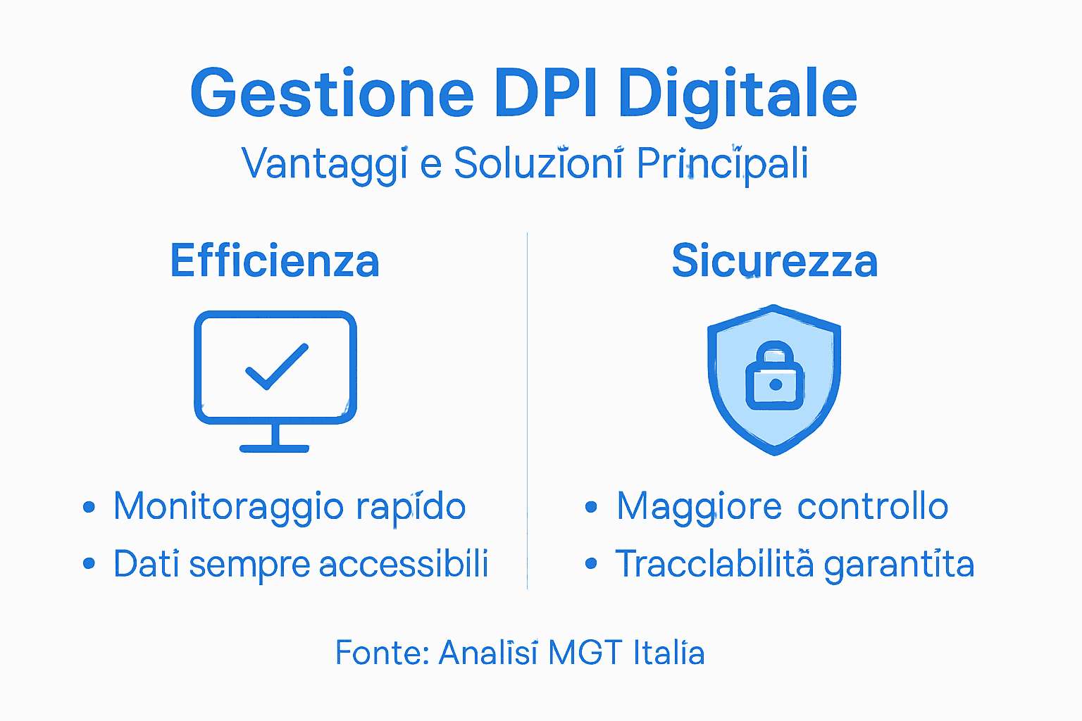 Infografica: panoramica sulla gestione dei DPI digitali