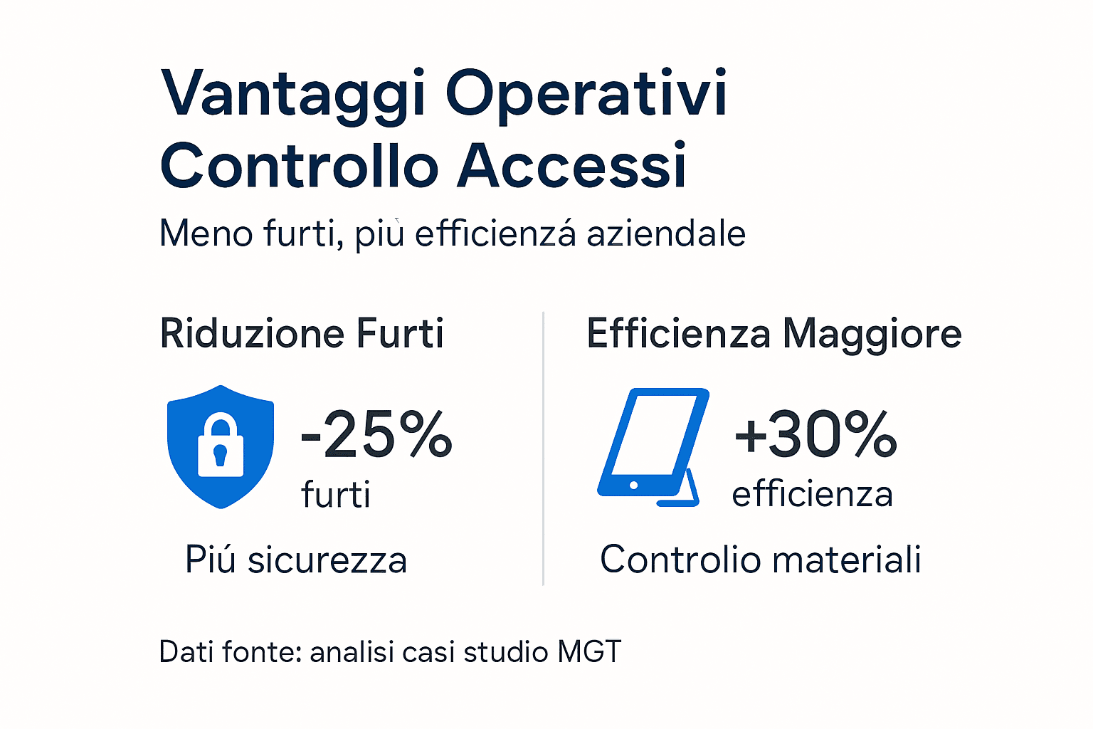 Infografica: tutti i vantaggi dei sistemi di controllo accessi in ambito industriale