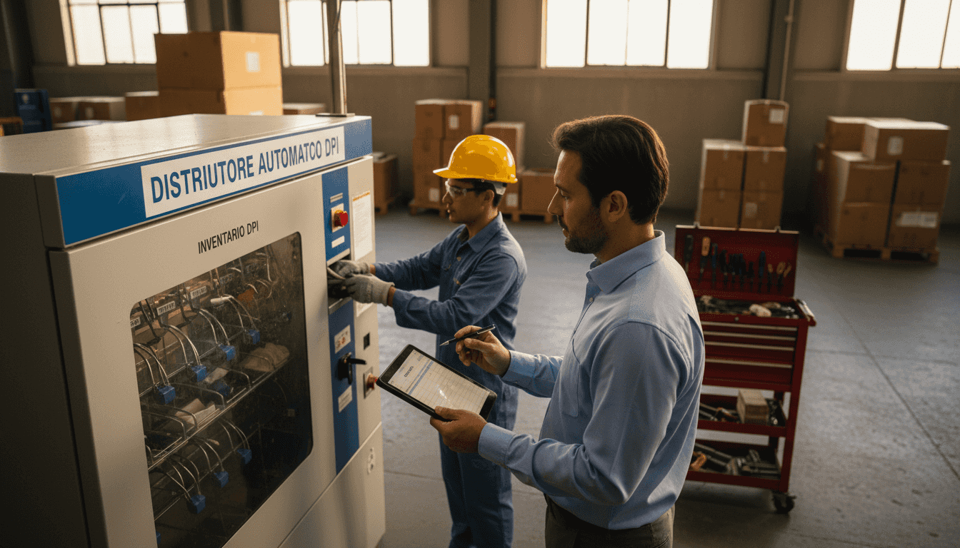 Il responsabile si occupa del controllo e della corretta gestione dei dispositivi di protezione individuale all’interno del magazzino.