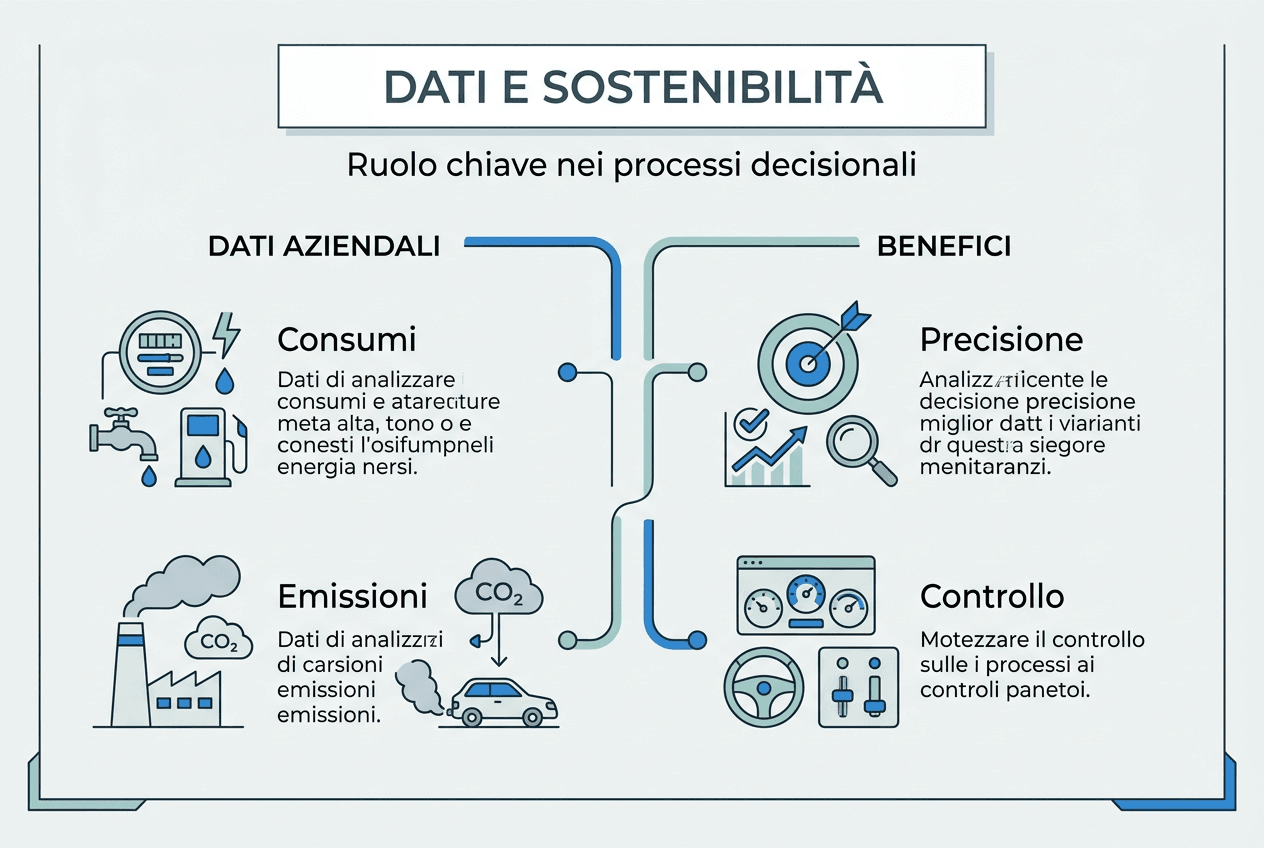 Visualizzazione dei dati sulla sostenibilità aziendale: uno sguardo concreto alle performance e alle iniziative delle imprese