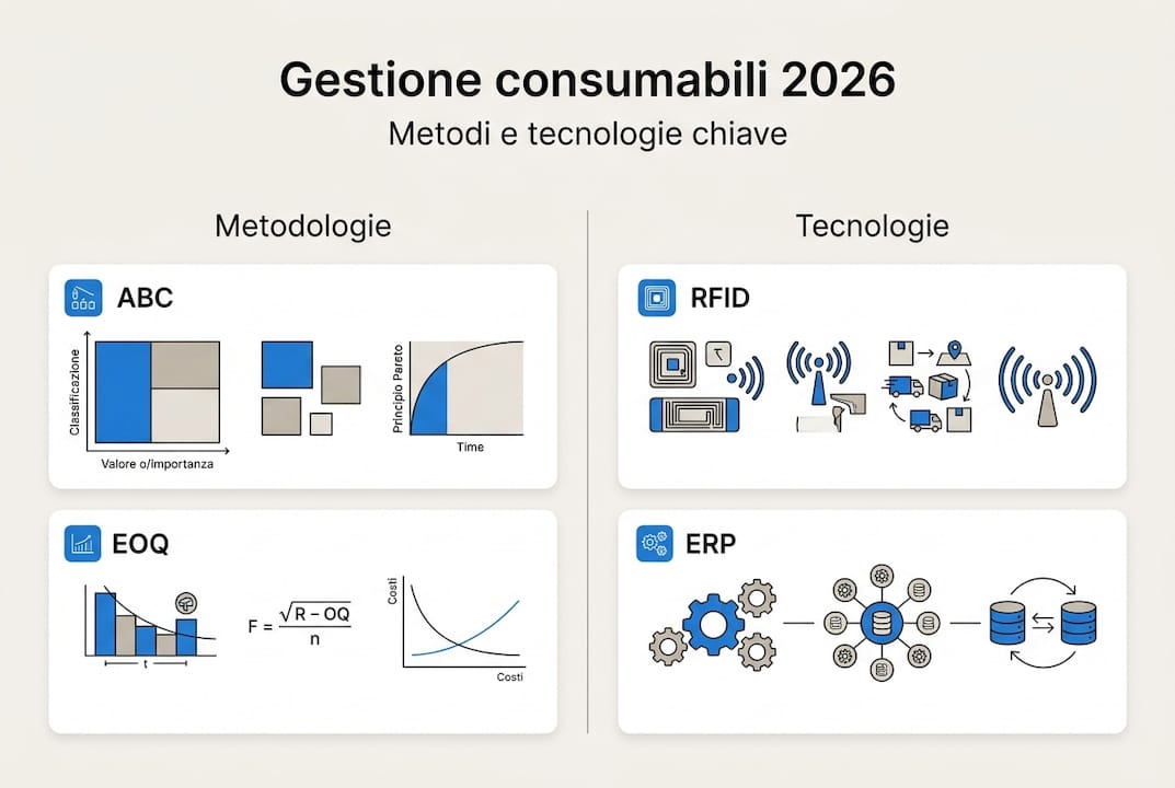 Infografica dedicata alle principali soluzioni e tecnologie di consumo