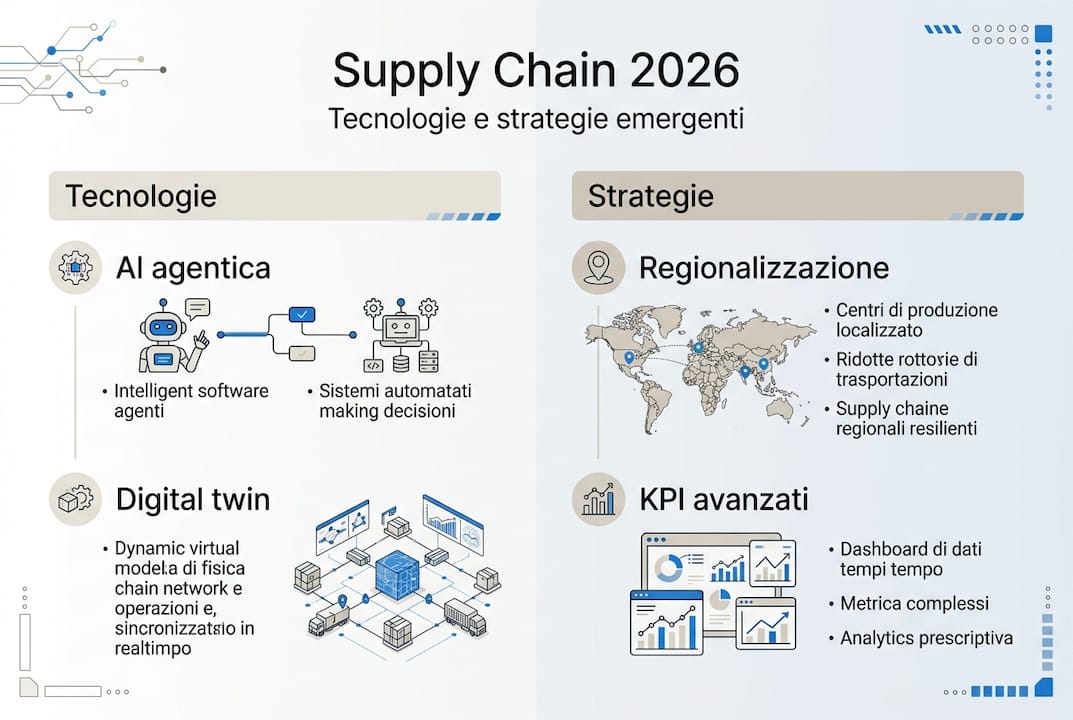 Infografica sulle tendenze supply chain 2026