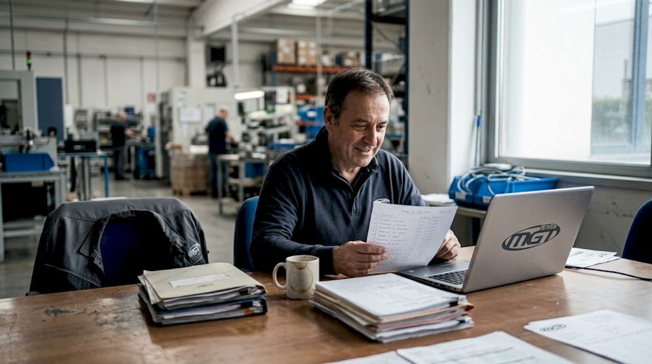 Addetto al controllo dei documenti e alla verifica dei materiali